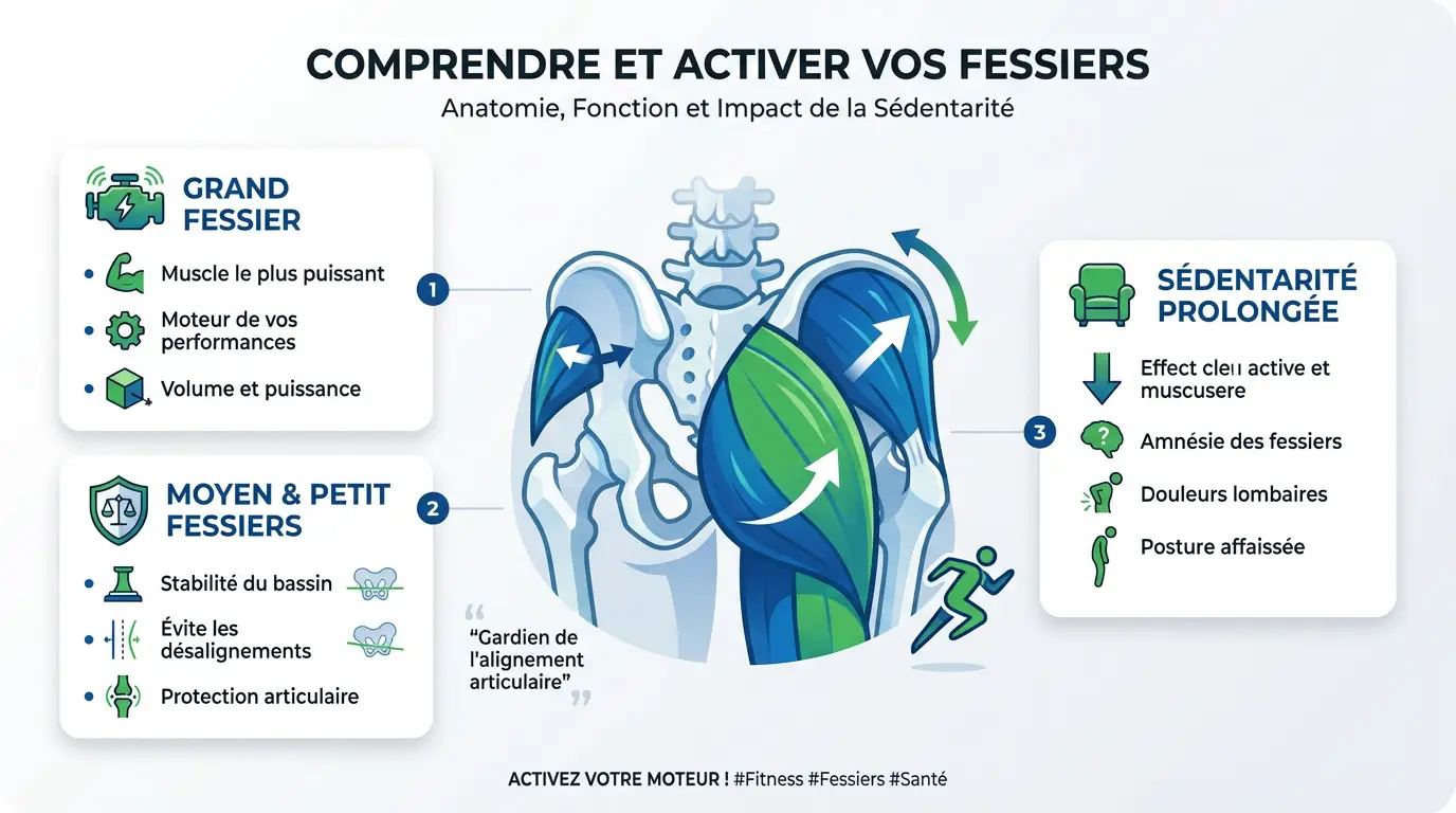 Anatomie des muscles fessiers