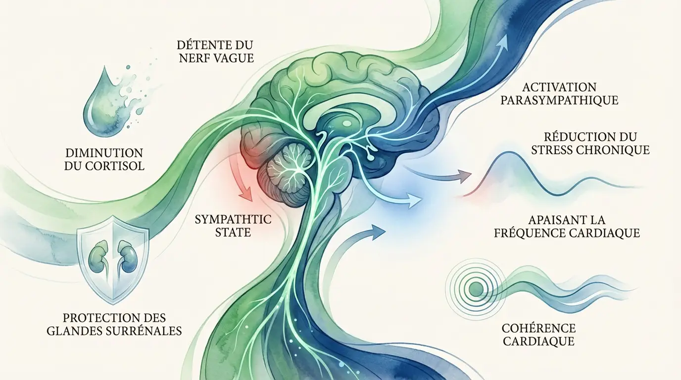 Effets biologiques de la méditation sur le stress