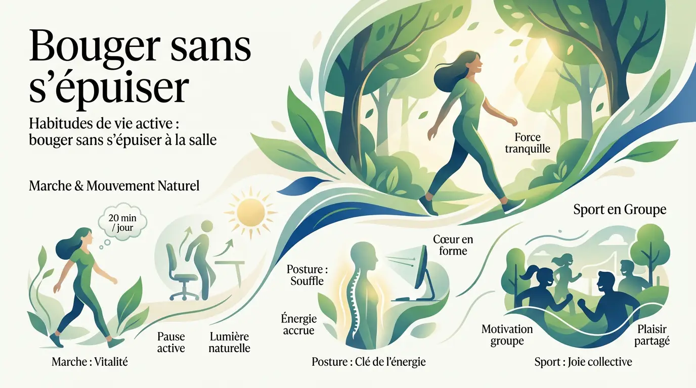 Femme pratiquant une activit&eacute; physique douce en ext&eacute;rieur