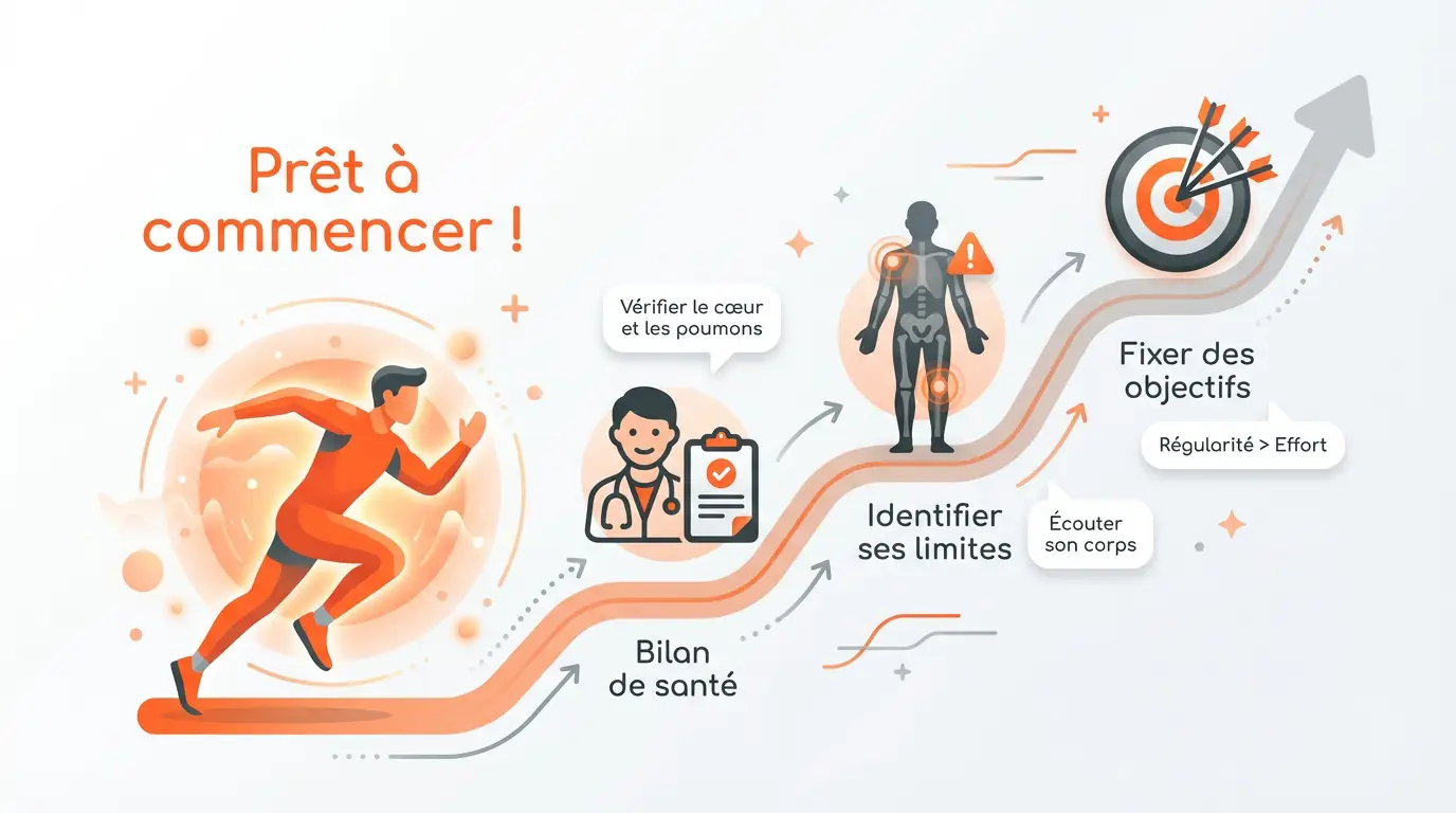 Illustration d'un parcours de remise en forme progressive et s&eacute;curis&eacute;e