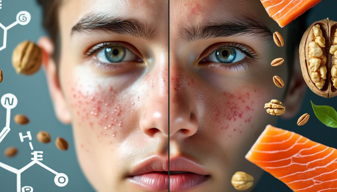 Oméga-3 et acné : preuves scientifiques et guide des dosages optimaux découvrez les preuves scientifiques liant les oméga-3 à la réduction de l'acné et un guide complet pour connaître les dosages optimaux afin d'améliorer la santé de votre peau.