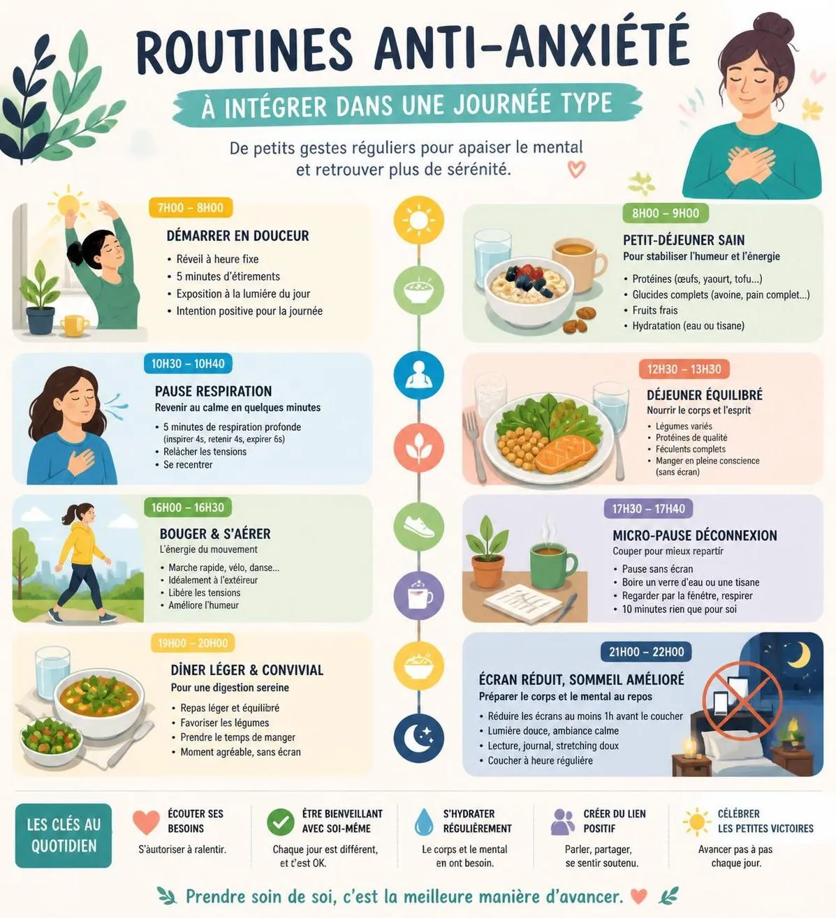 découvrez les principaux symptômes de l'anxiété et apprenez des techniques efficaces pour gérer et apaiser votre anxiété au quotidien, afin de retrouver bien-être et sérénité.