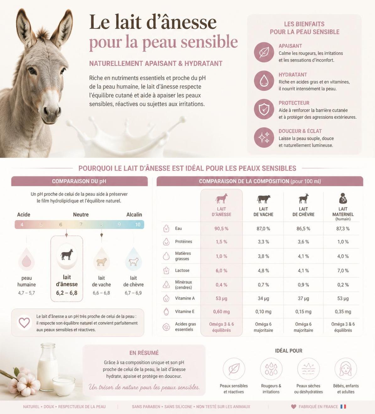 découvrez les bienfaits du lait d’ânesse, un secret naturel pour nourrir votre peau en profondeur et renforcer votre santé grâce à ses propriétés uniques.