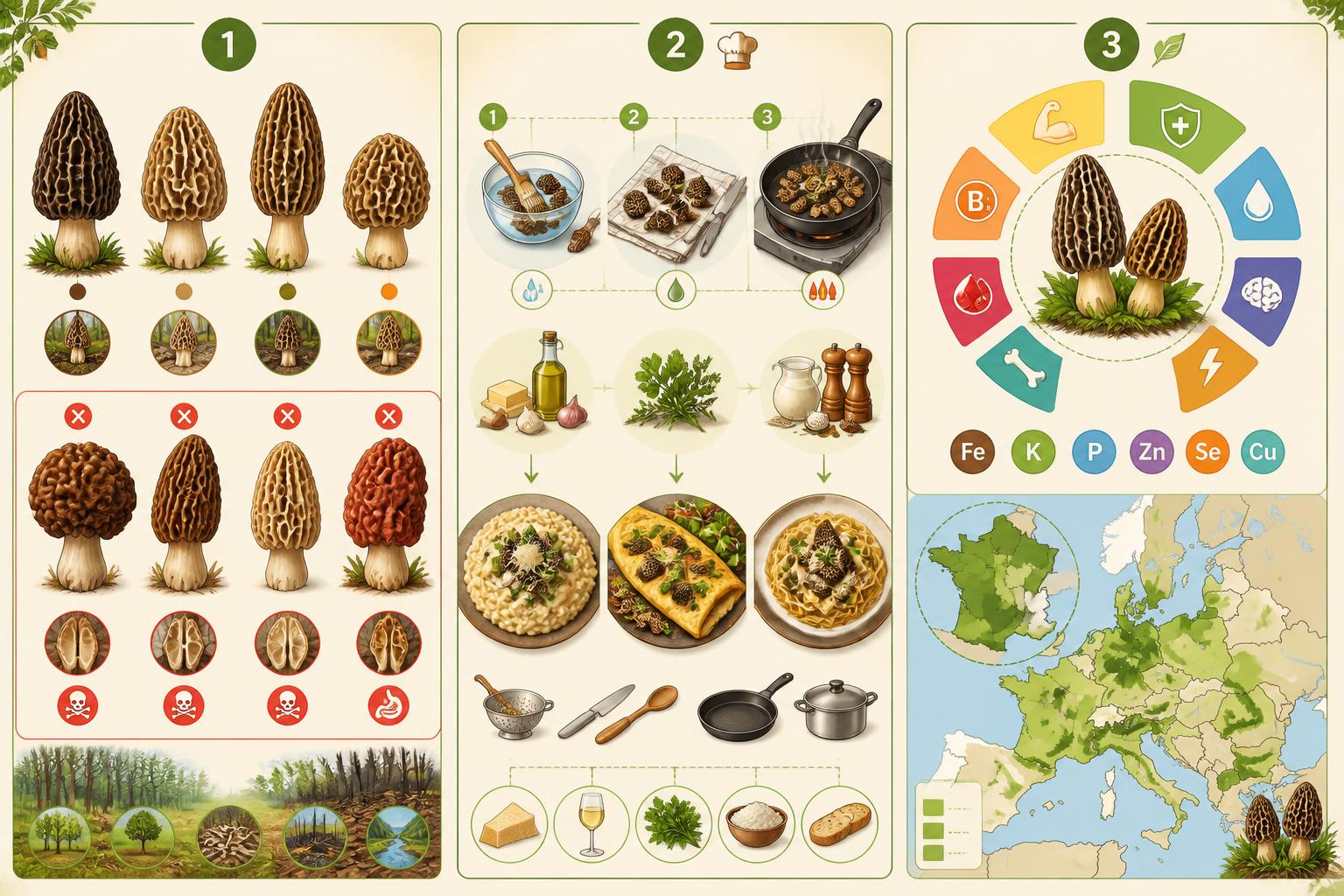 Morilles : identifier cuisiner et bienfaits nutritionnels découvrez comment identifier les morilles, apprendre à les cuisiner délicieusement et explorez leurs bienfaits nutritionnels pour une alimentation saine et gourmande.