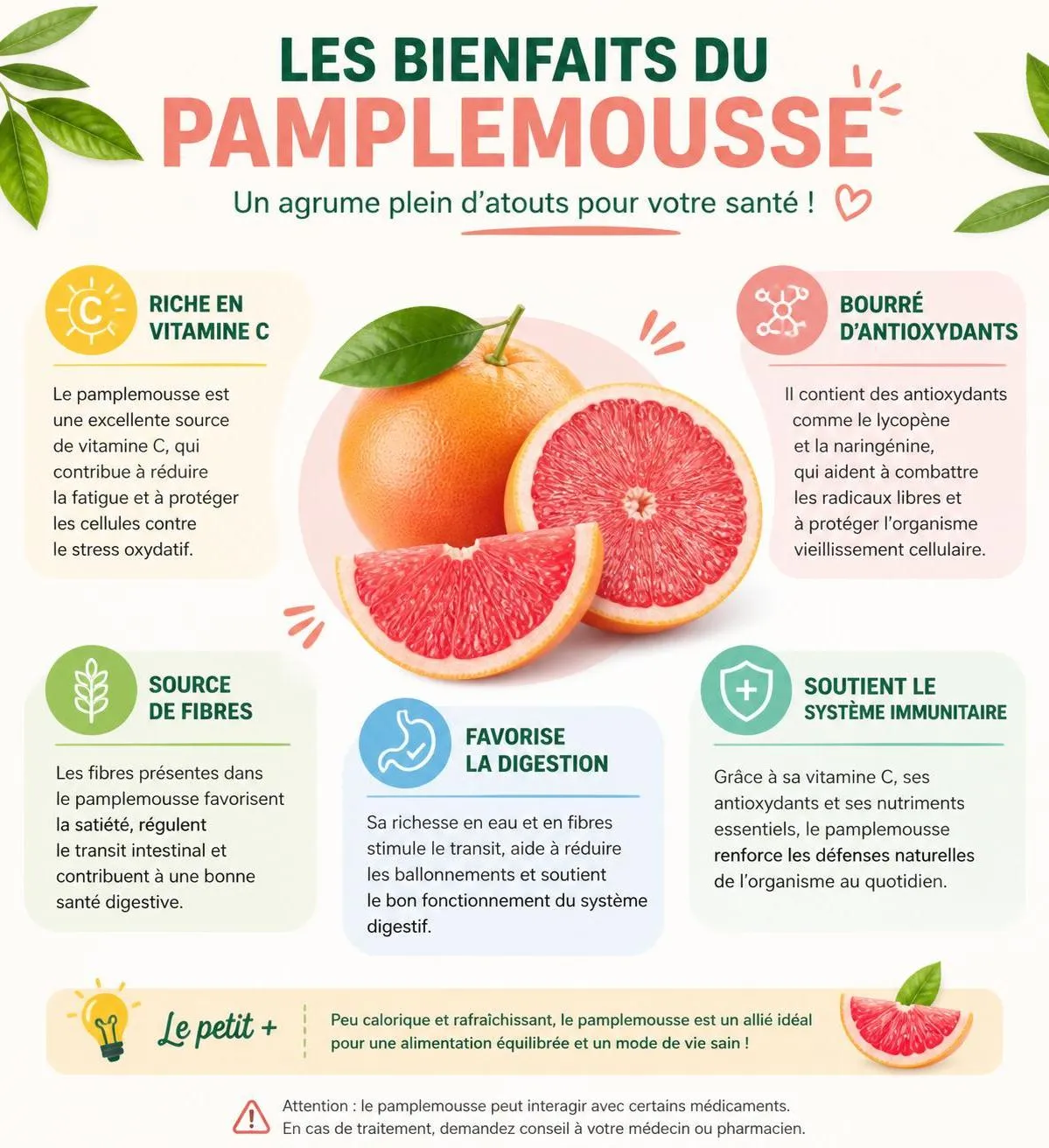 découvrez les bienfaits santé du pamplemousse et ses interactions avec les médicaments pour une consommation sûre et bénéfique.