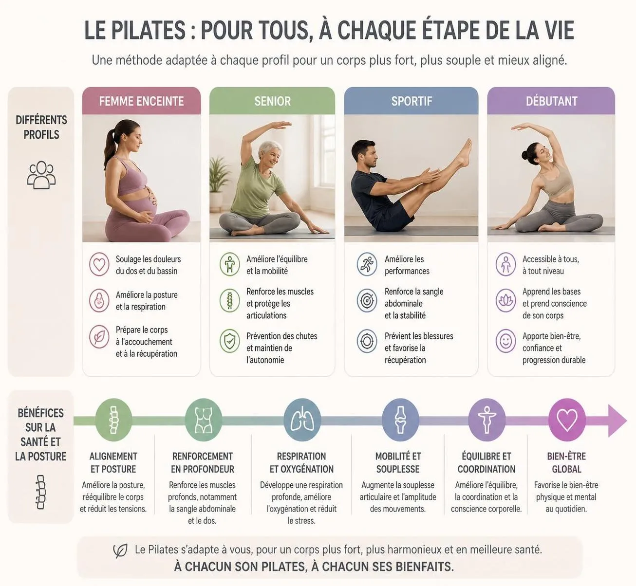 dĂ©couvrez les bienfaits du pilates avec notre guide complet pour dĂ©butants en 2026 : exercices simples, conseils et programme adaptĂ© pour amĂ©liorer votre forme et votre bien-ĂȘtre.