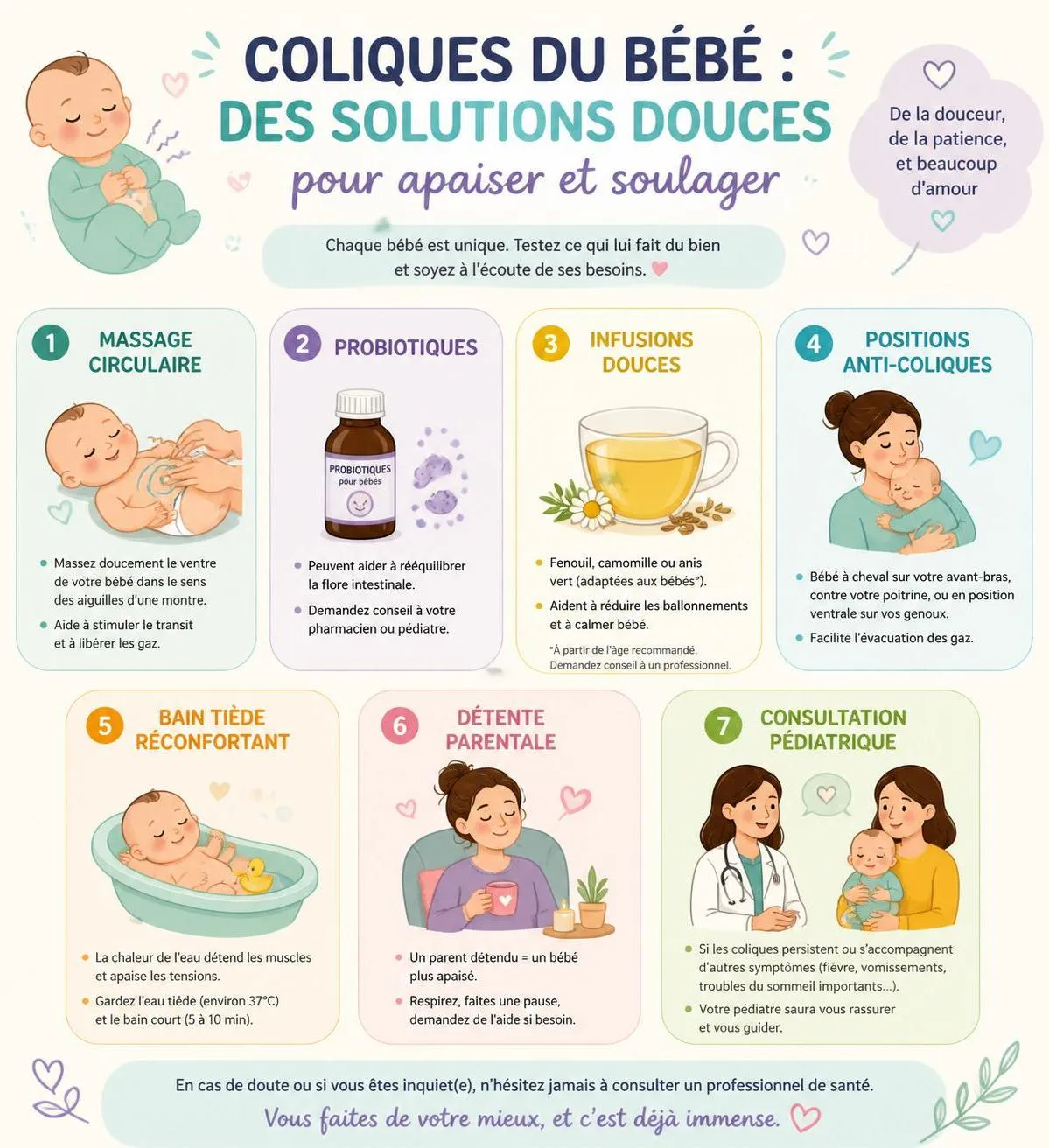 découvrez des solutions douces et naturelles pour apaiser les coliques de bébé, favorisant son confort et son bien-être au quotidien.