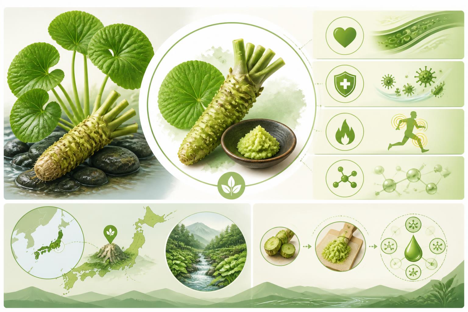Wasabi : bienfaits santé et propriétés uniques à connaître découvrez les bienfaits santé du wasabi et ses propriétés uniques pour optimiser votre bien-être au quotidien.
