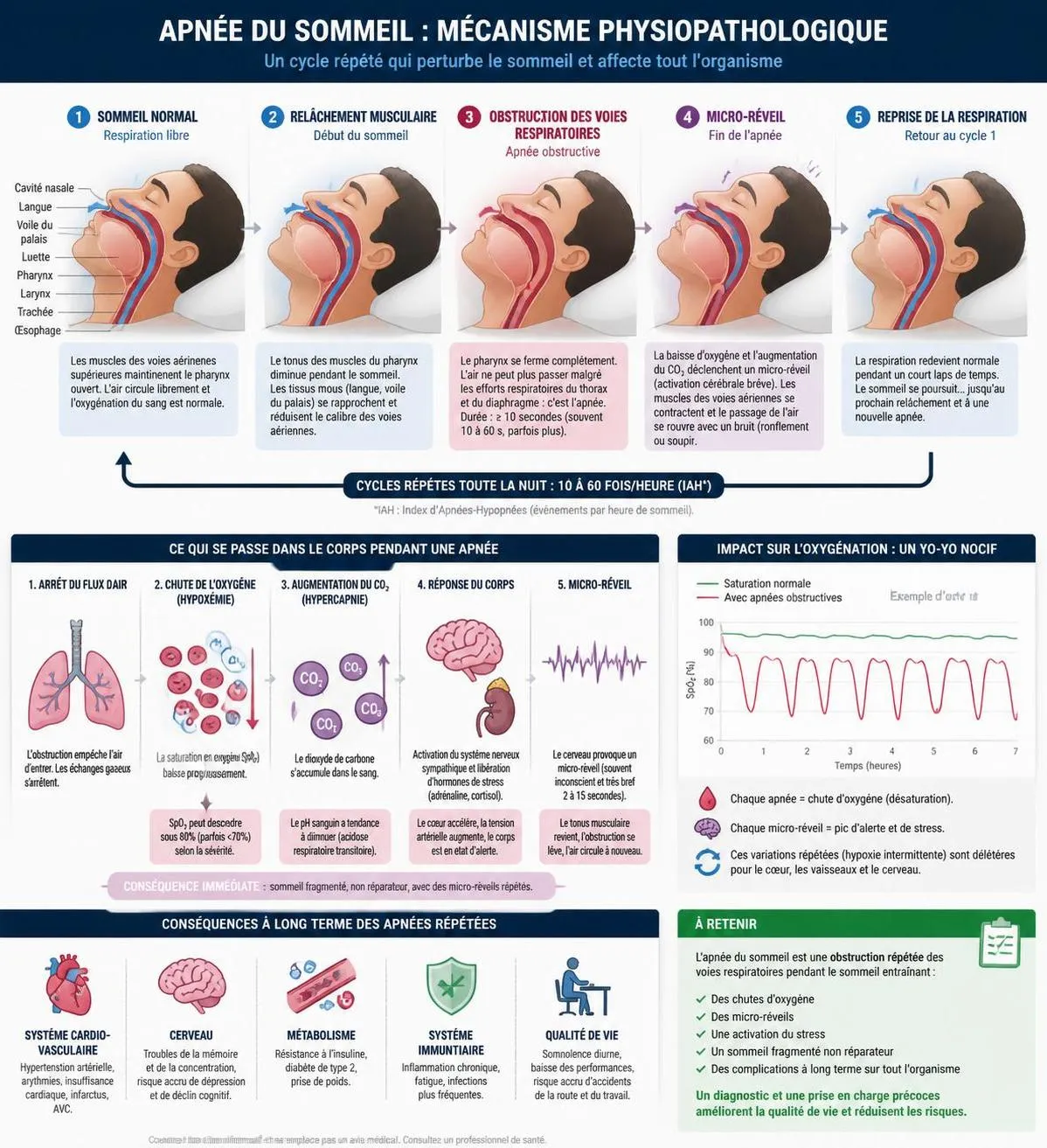 découvrez les principaux signes de l'apnée du sommeil, les méthodes de diagnostic efficaces et les solutions thérapeutiques pour améliorer votre qualité de vie.