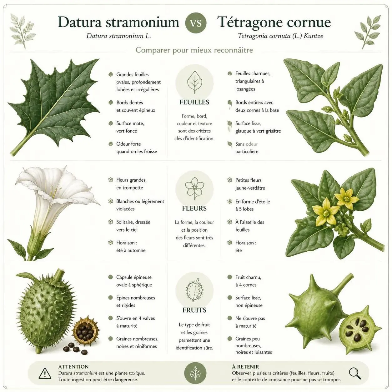 découvrez les dangers de la plante toxique datura, les symptômes d'intoxication à reconnaître et les mesures à adopter en cas d'empoisonnement pour assurer votre sécurité.