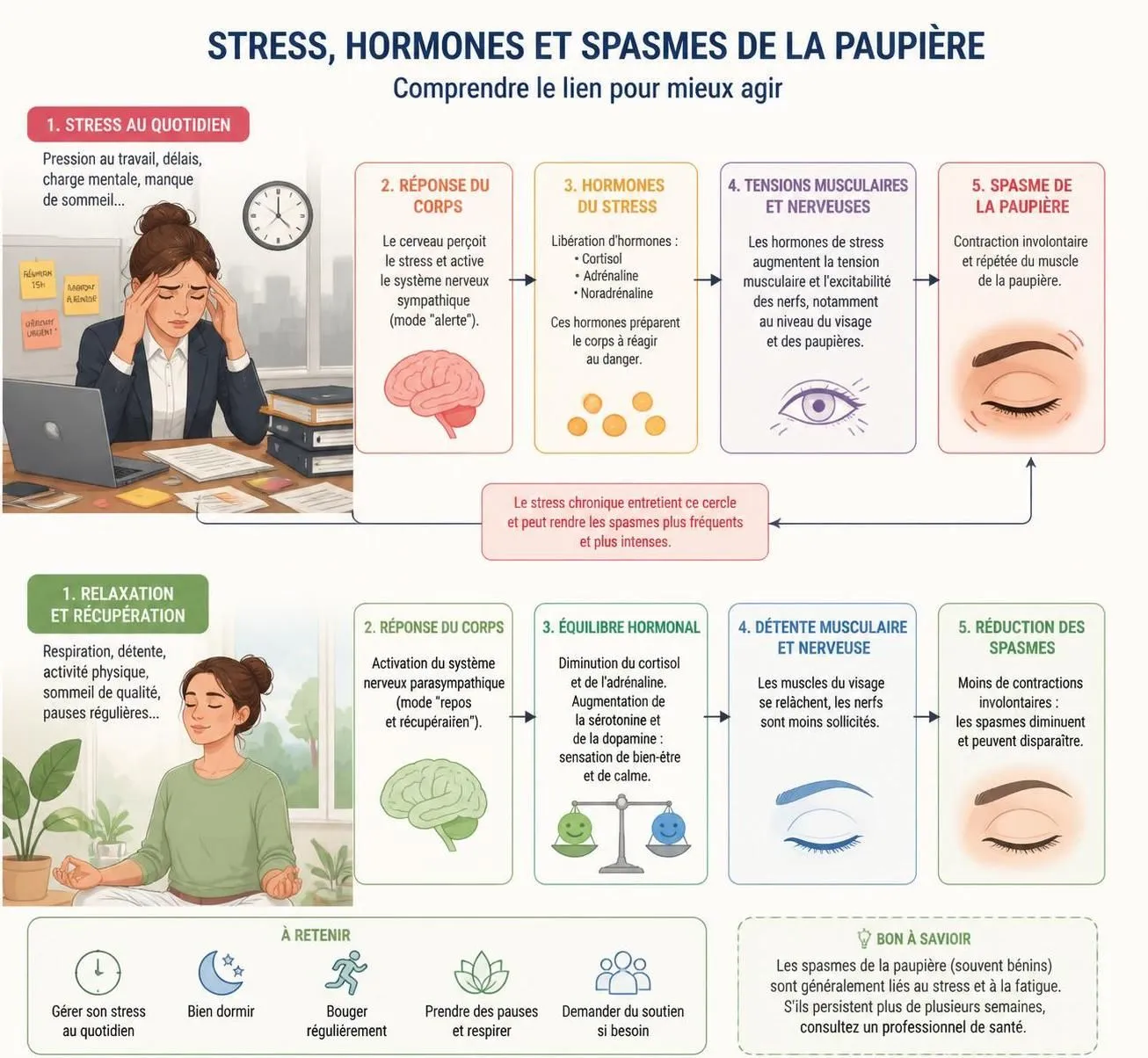 découvrez les 5 causes fréquentes des tremblements de paupière et apprenez comment y remédier efficacement pour retrouver votre confort.