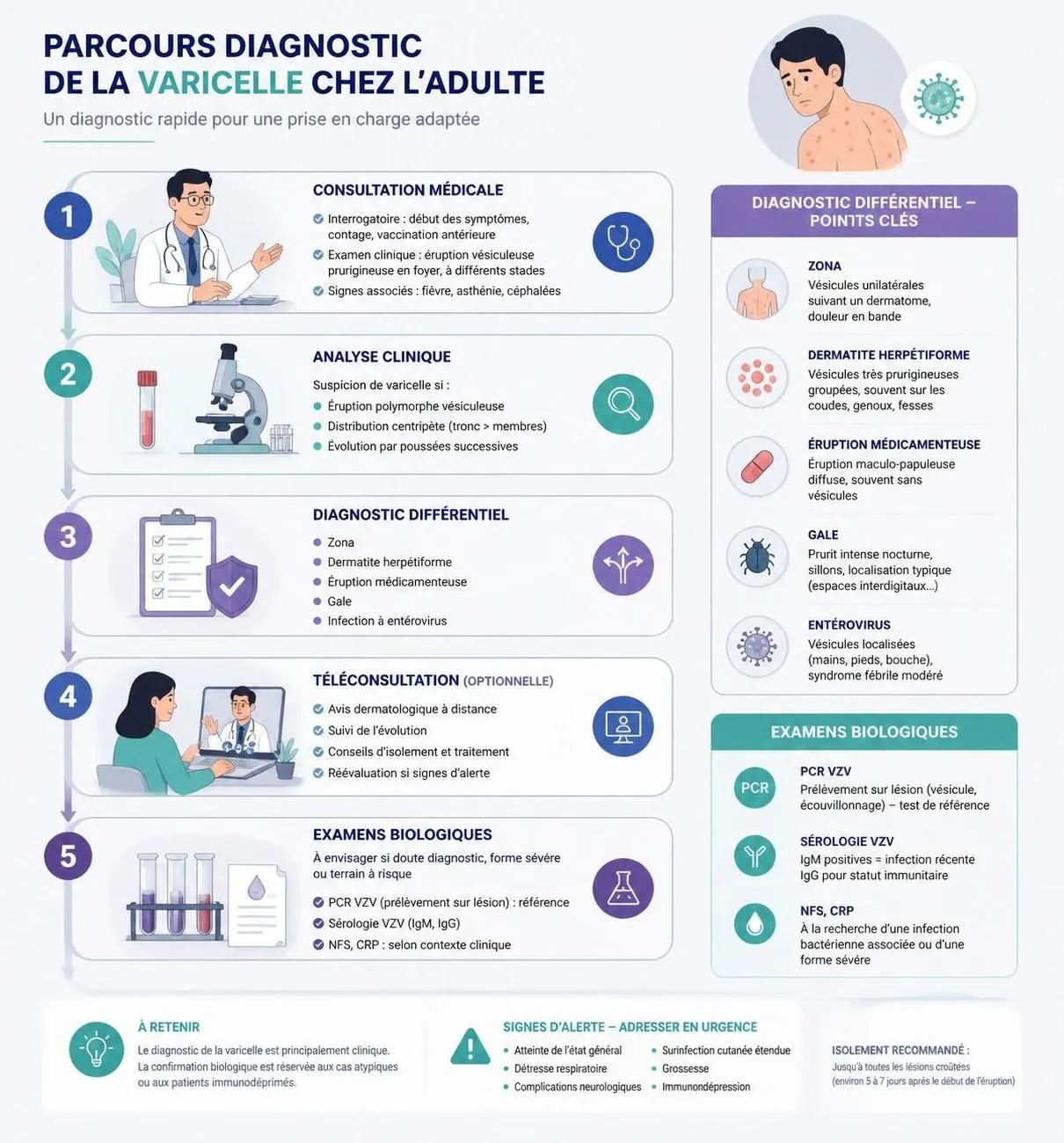 découvrez les symptômes, traitements et complications possibles de la varicelle chez l'adulte pour mieux comprendre et gérer cette maladie.