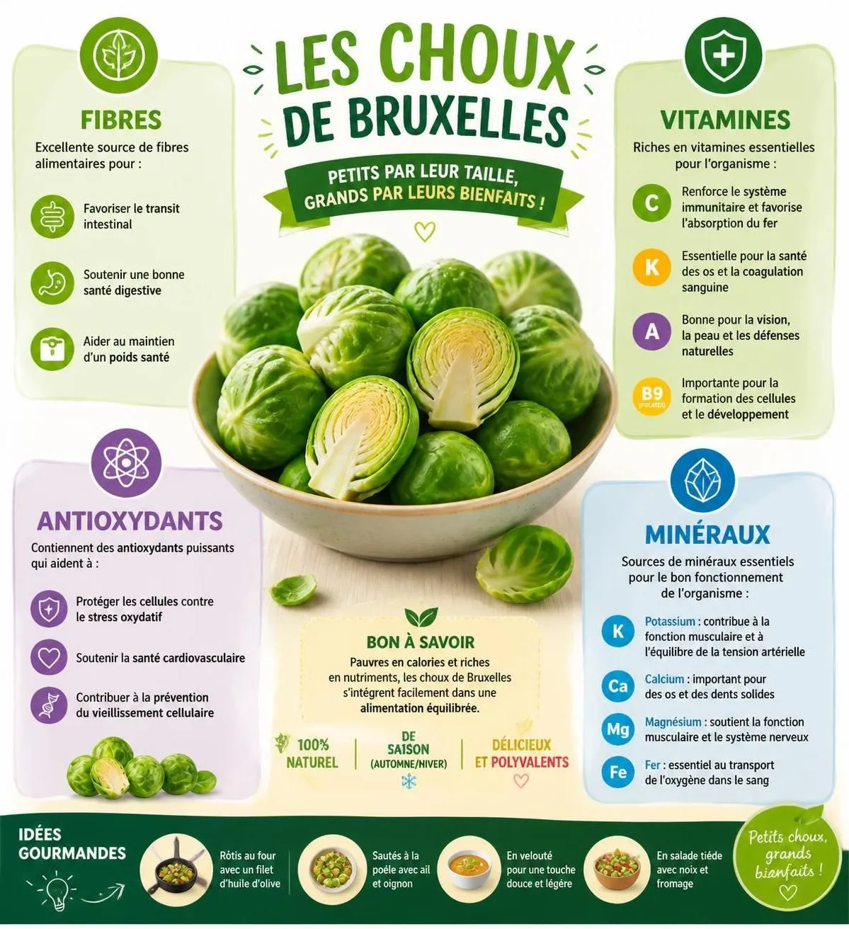découvrez les bienfaits nutritionnels des choux de bruxelles et apprenez une astuce simple pour les cuisiner parfaitement à chaque fois.