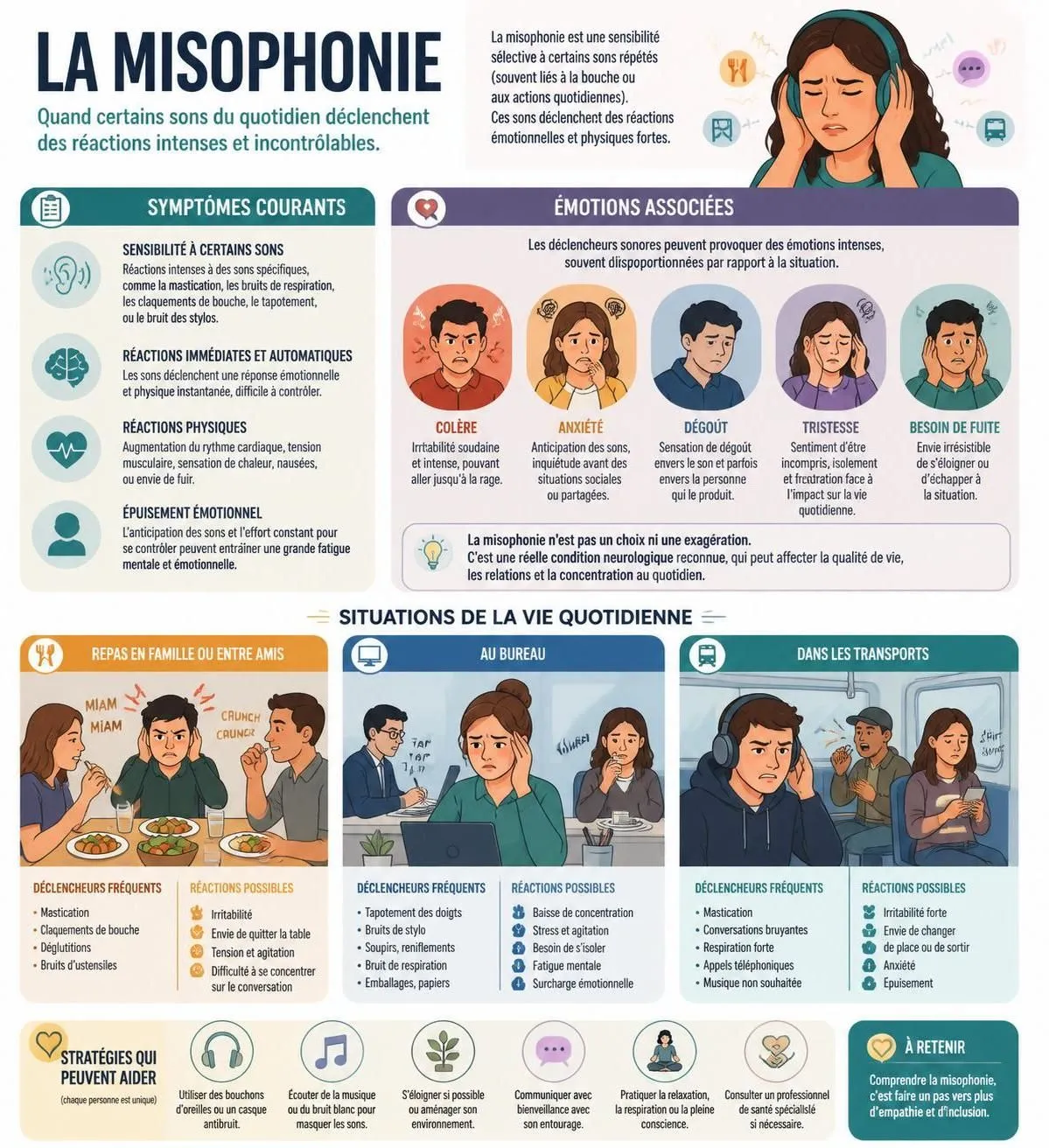 découvrez la misophonie, ce trouble où certains sons deviennent insupportables. apprenez à mieux comprendre ce phénomène et découvrez des conseils pour mieux vivre avec au quotidien.