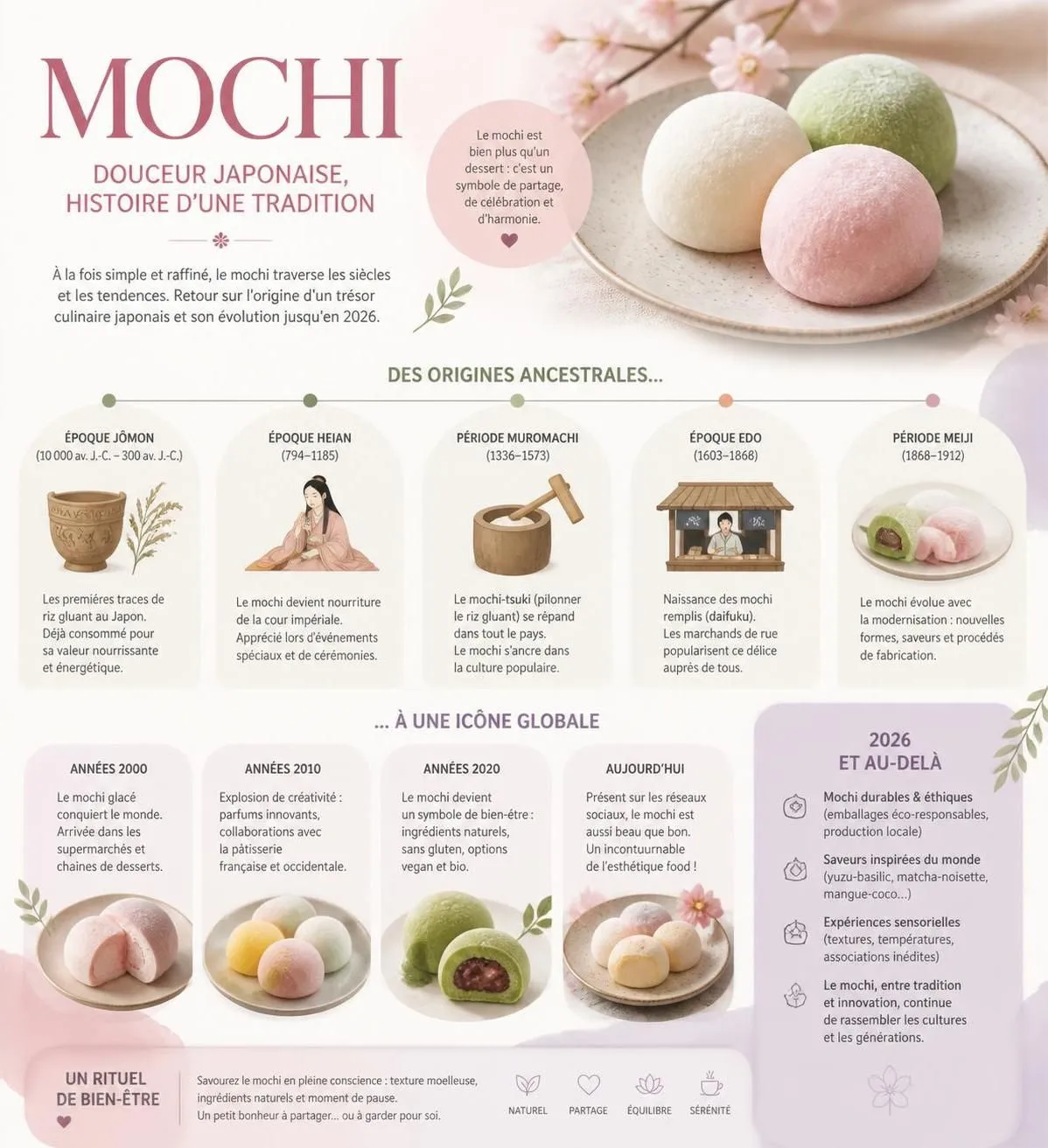 découvrez tout sur le mochi, le dessert japonais : calories, bienfaits pour la santé et les secrets méconnus qui rendent ce délice unique.