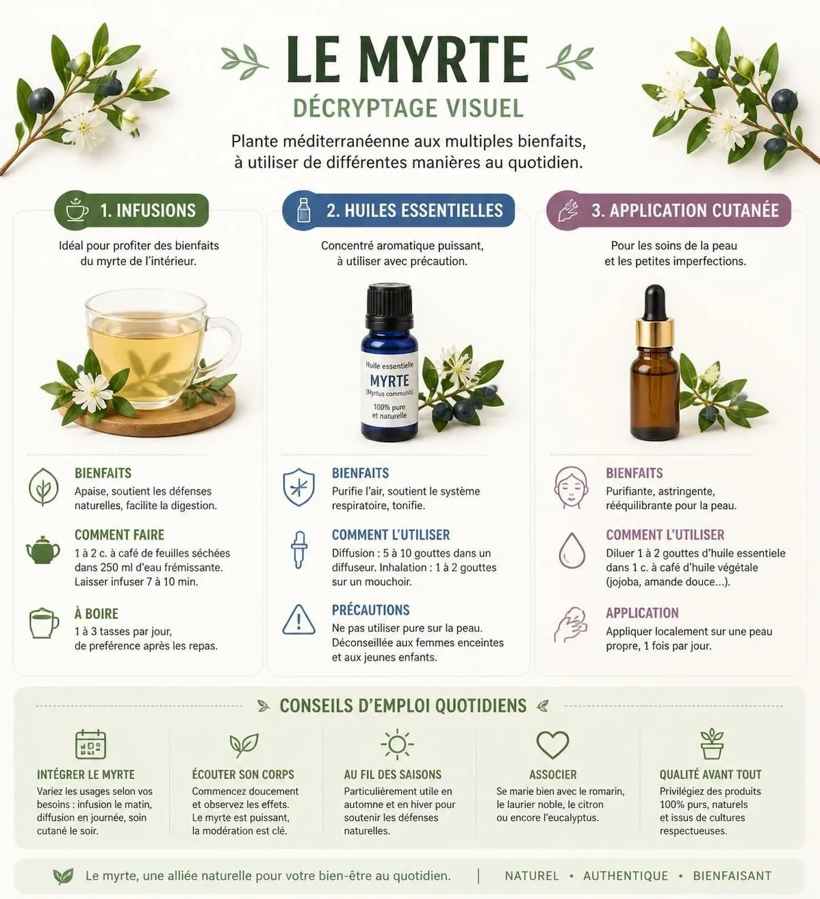 découvrez les propriétés médicinales méconnues et les bienfaits du myrte, une plante méditerranéenne aux vertus naturelles pour la santé et le bien-être.