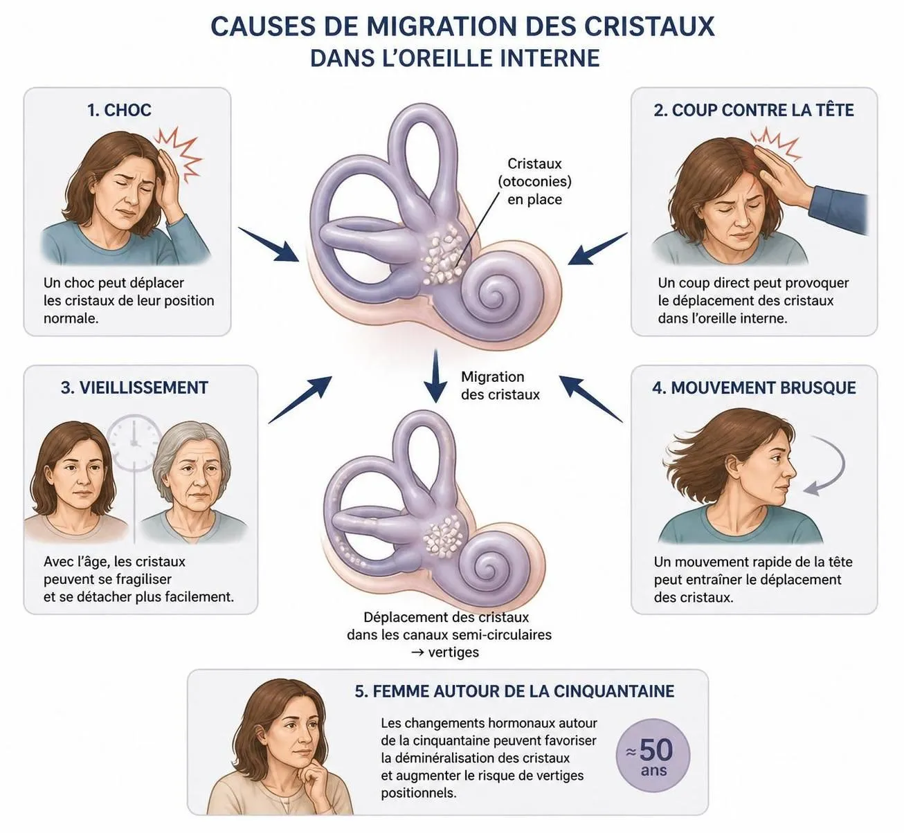 découvrez les causes des vertiges positionnels bénins, apprenez la manœuvre d'epley pour les soulager et sachez quand consulter un médecin pour un diagnostic approprié.