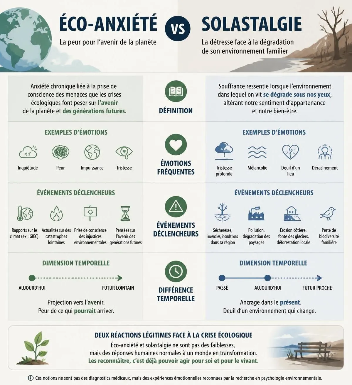 découvrez ce qu'est l'éco-anxiété, une forme d'anxiété liée aux changements climatiques, et apprenez des stratégies efficaces pour la comprendre et la gérer au quotidien.