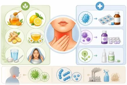 découvrez 6 remèdes naturels efficaces et les médicaments adaptés pour soulager le mal de gorge, selon sa cause. conseils pratiques pour un traitement ciblé et rapide.