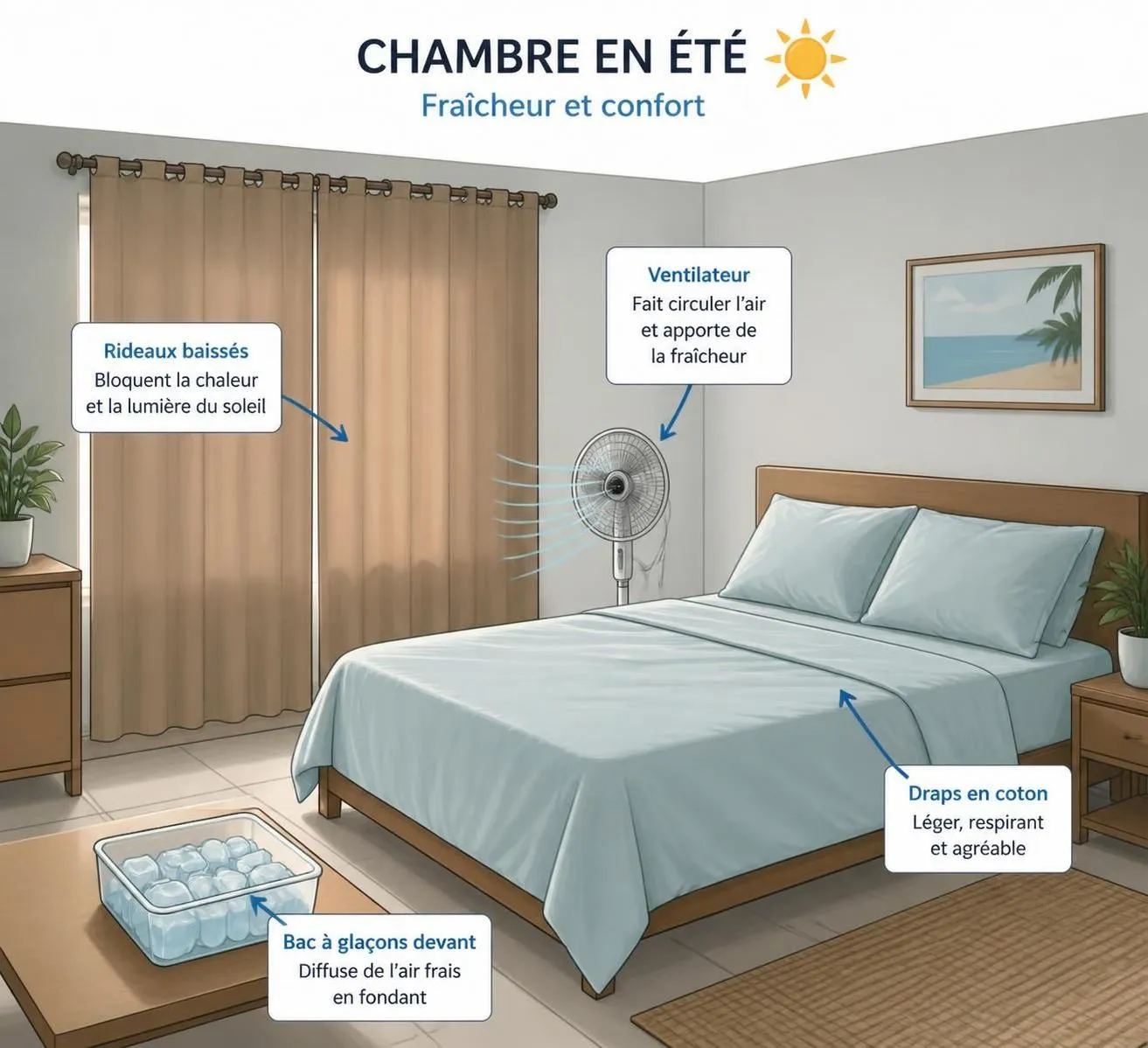 découvrez 7 conseils efficaces pour bien dormir malgré la chaleur estivale et profiter d'un sommeil réparateur cet été.